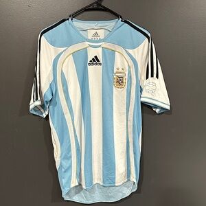 Argentina Home football shirt 2006 Adidas Soccer Jersey Mens Trikot Rare Size S
